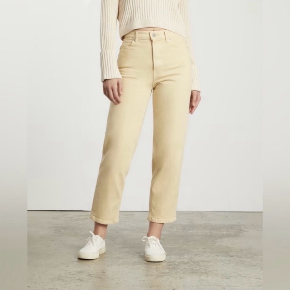 New Everlane The Way High Jean
Soy Bean Yellow Size 30 Straight Leg Denim
